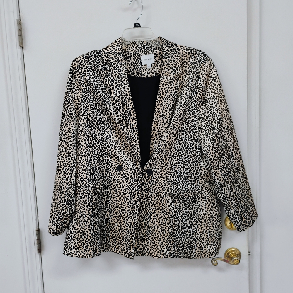 Nine West Animal Print Blazer